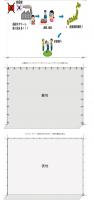 ゴルフ用消音スクリーン表地1枚(交換用) 幅1M迄